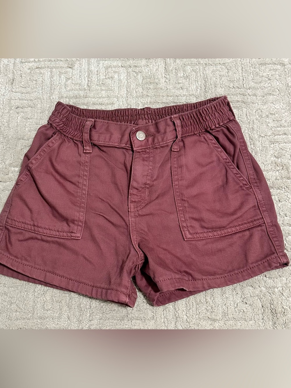Old Navy High-Waist Utility Shorts in Dusty Rose